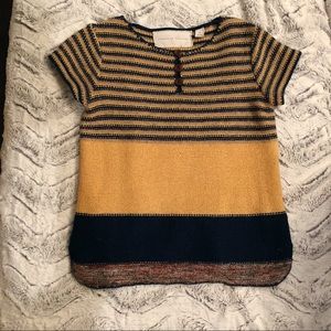 Anthropology short sleeve sweater